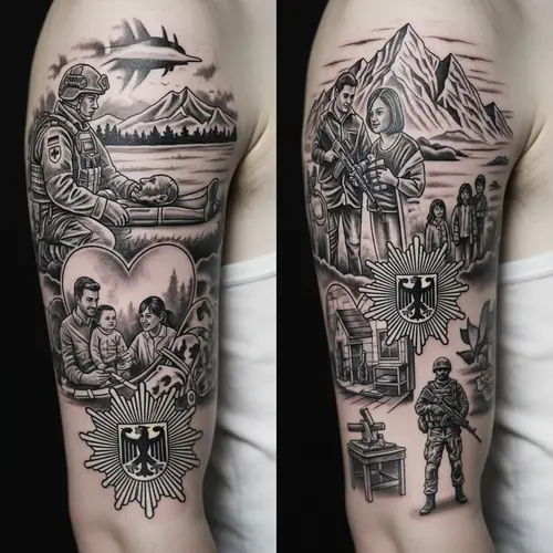 German Medic Tattoo: Save Lives in Overseas Missions