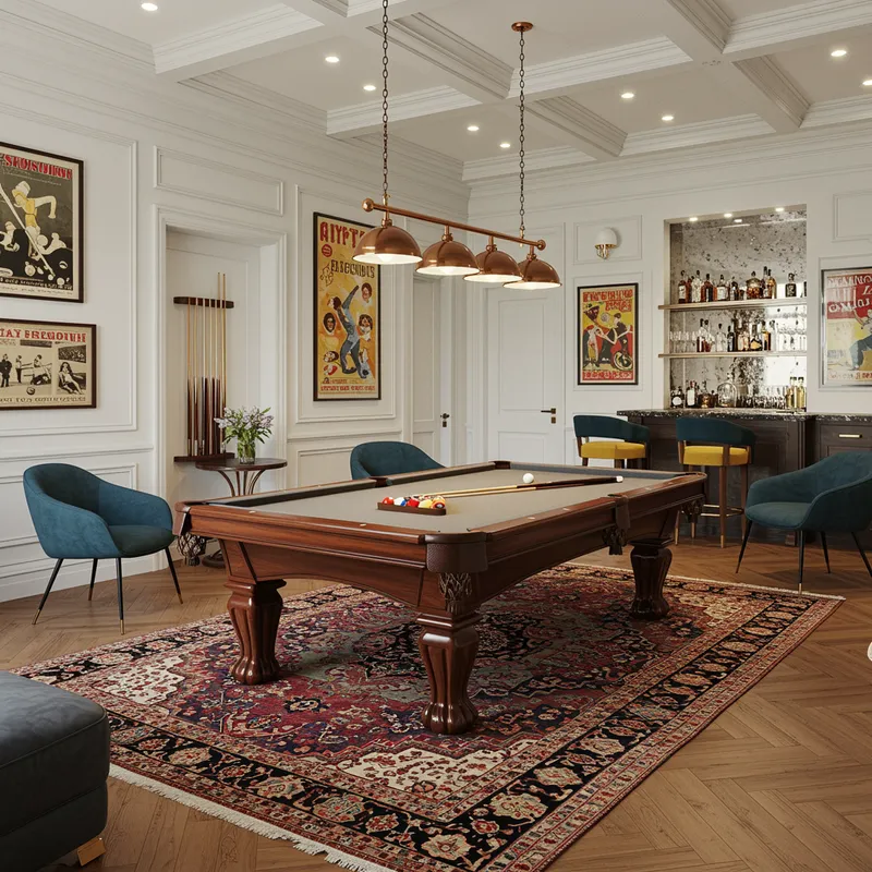 Modern Billiards Room Interior Design Ideas