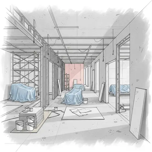 Unique Renovation Sketch: Blending Digital Painting and Architecture