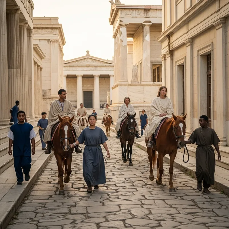 Healing Horses in Ancient Greece: A Serene Journey