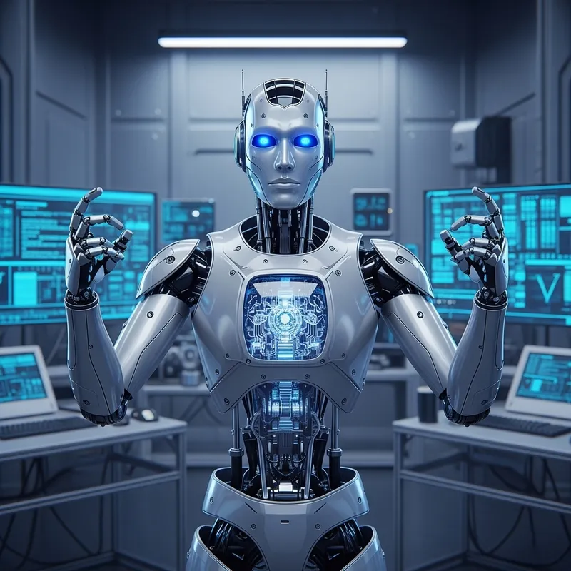 Sophisticated Robot Image | Futuristic Lab Technology Sophisticated Robot Image | Futuristic Lab Technology