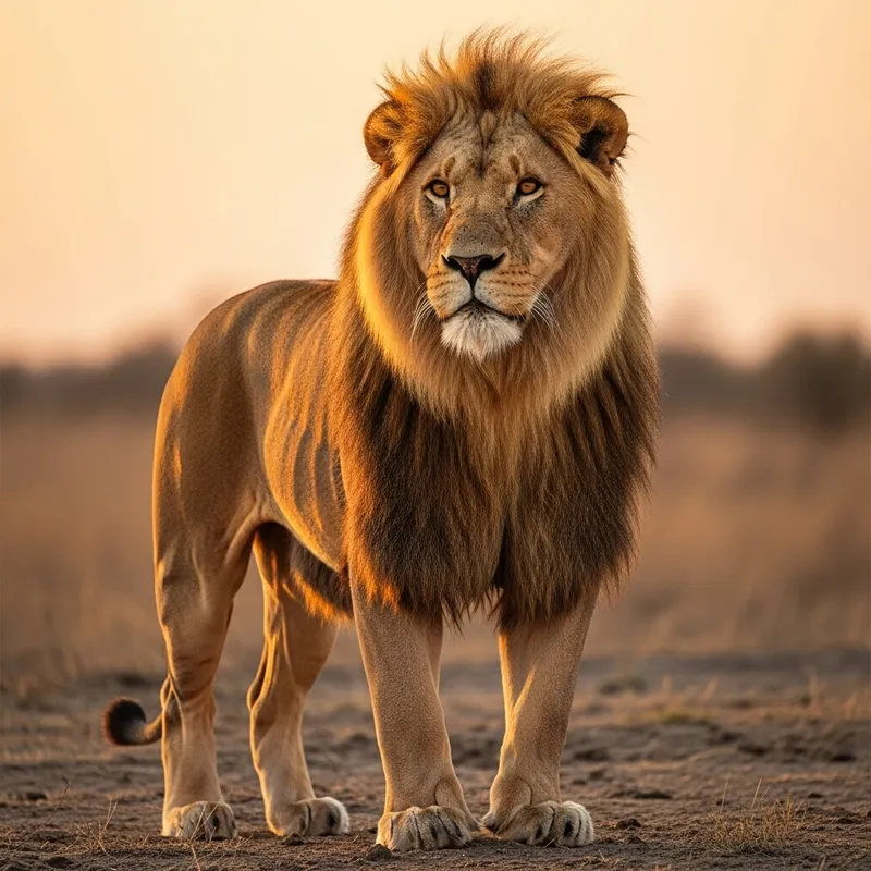Majestic African Lion - King of the Jungle