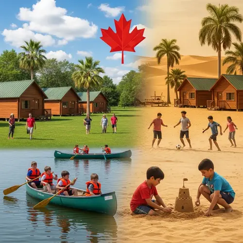 Summer Camp Canada and Iraq: Diverse Children Activities