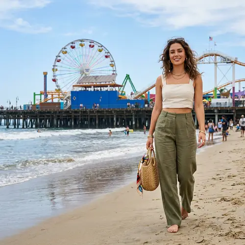 Trendy Beach Fashion in Los Angeles