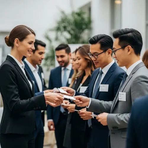 Professional Business Card Exchange Etiquette for Networking Events