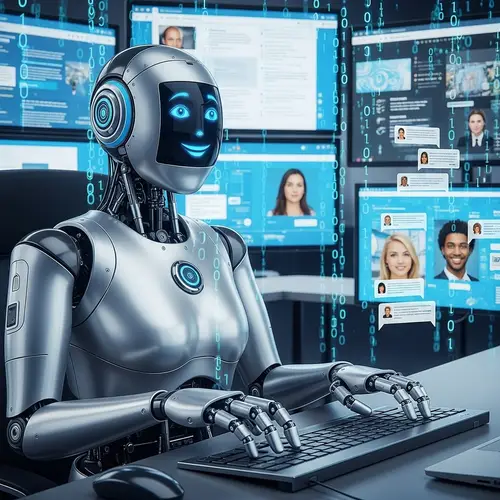 Futuristic Robot Assistant | Efficient 24/7 Online Support