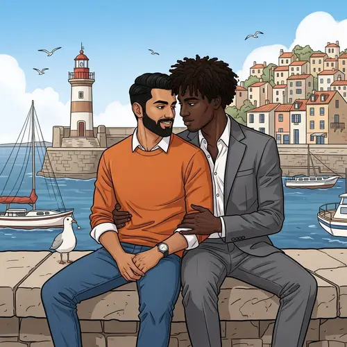 Romantic BL Love Story: Coastal Town Encounter
