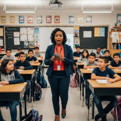 Surprise in Classroom: Teacher's Shocking Reaction Captivates Students