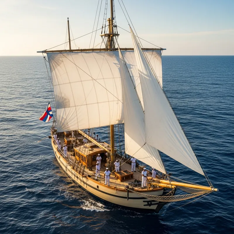 Breathtaking Ship on Open Sea - Magnificent Elegance Breathtaking Ship on Open Sea - Magnificent Elegance