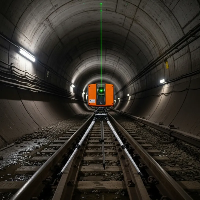 3D Laser Scanner on Subway Track for Tunnel Surveying