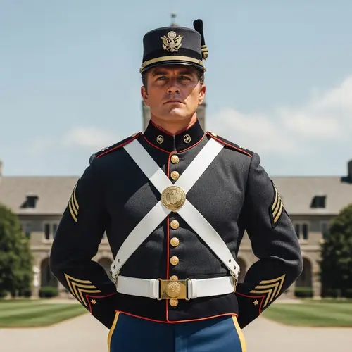 Classic Movie Star Look in West Point Uniform