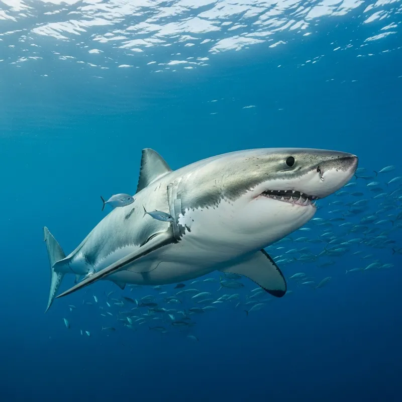 Majestic Great White Shark: Deep Blue Encounter Majestic Great White Shark: Deep Blue Encounter