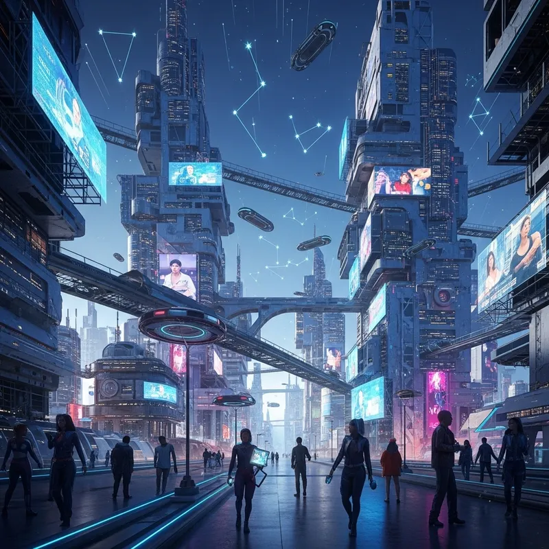 Abstract Futuristic City Landscape Abstract Futuristic City Landscape