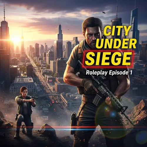 GTA V Roleplay Thumbnail with Guns | Exciting Open-World Scenario