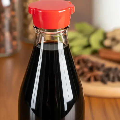 Authentic Kicap: Dark Brown Sweet Soy Sauce in Glass Bottle