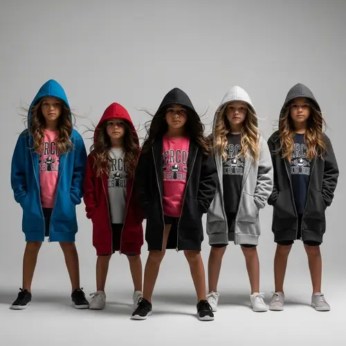 Windswept Photoshoot of 5 Stylish Girls