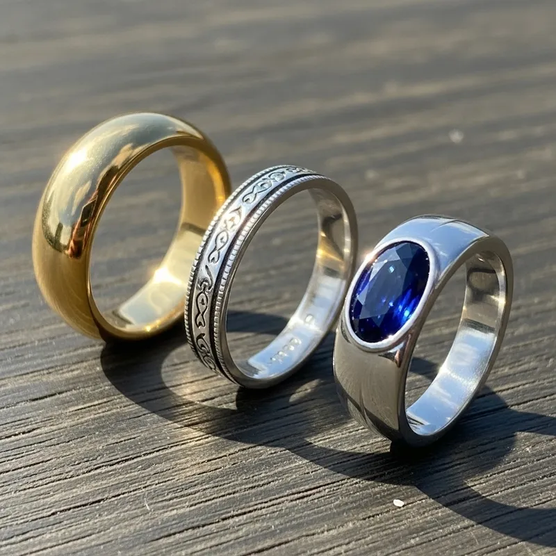 Elegant Gold, Silver & Sapphire Rings | Stunning Collection