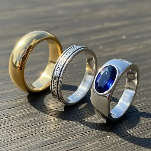 Elegant Gold, Silver & Sapphire Rings | Exquisite Jewelry Collection