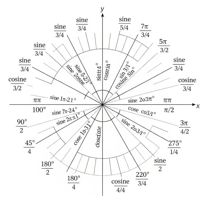 Unit Circle Trigonometric Values Guide