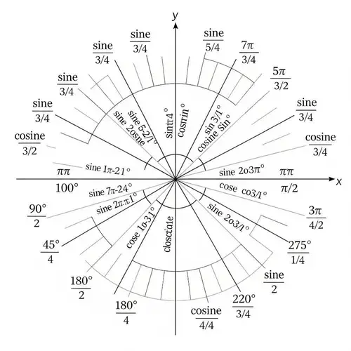 Unit Circle Trigonometric Values Explained - Cartesian Coordinates