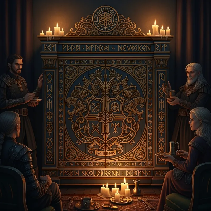 Nevosken Family Cabinet: Nordic Baroque Authority & Viking Heritage