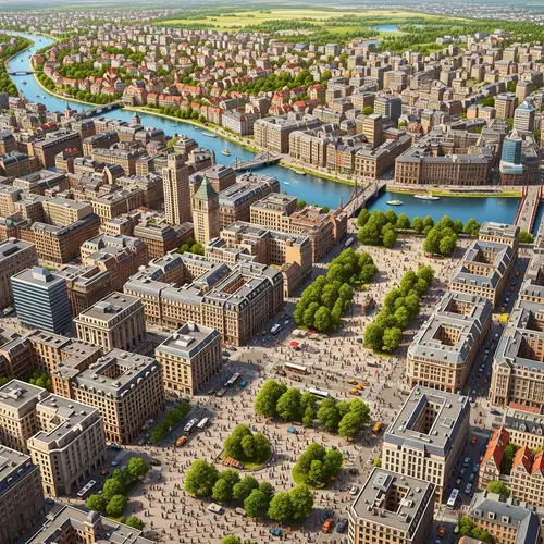 Urban Landscapes: City Blocks, Parks, and Pedestrian Areas