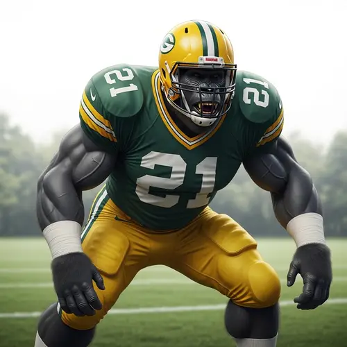 Athletic Gorilla as Football Lineman | Team Powerhouse Imagined