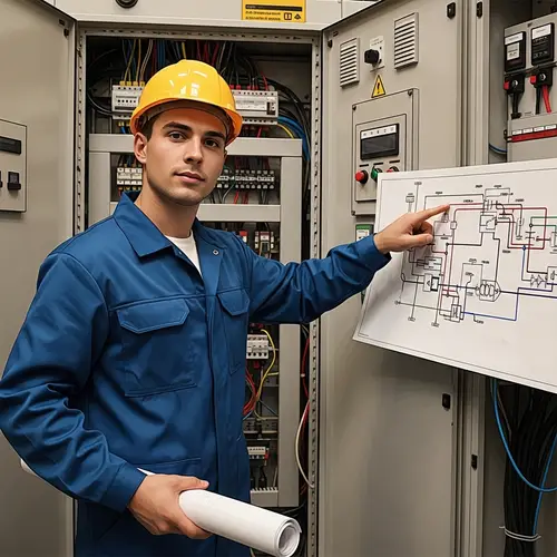 Young Electrician's Journey to Entrepreneurship in Vibrant Image