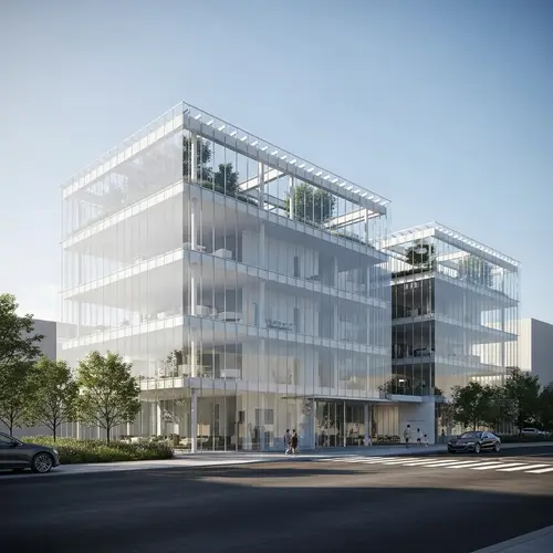 Sleek Glass Building | Modern Architecture Design