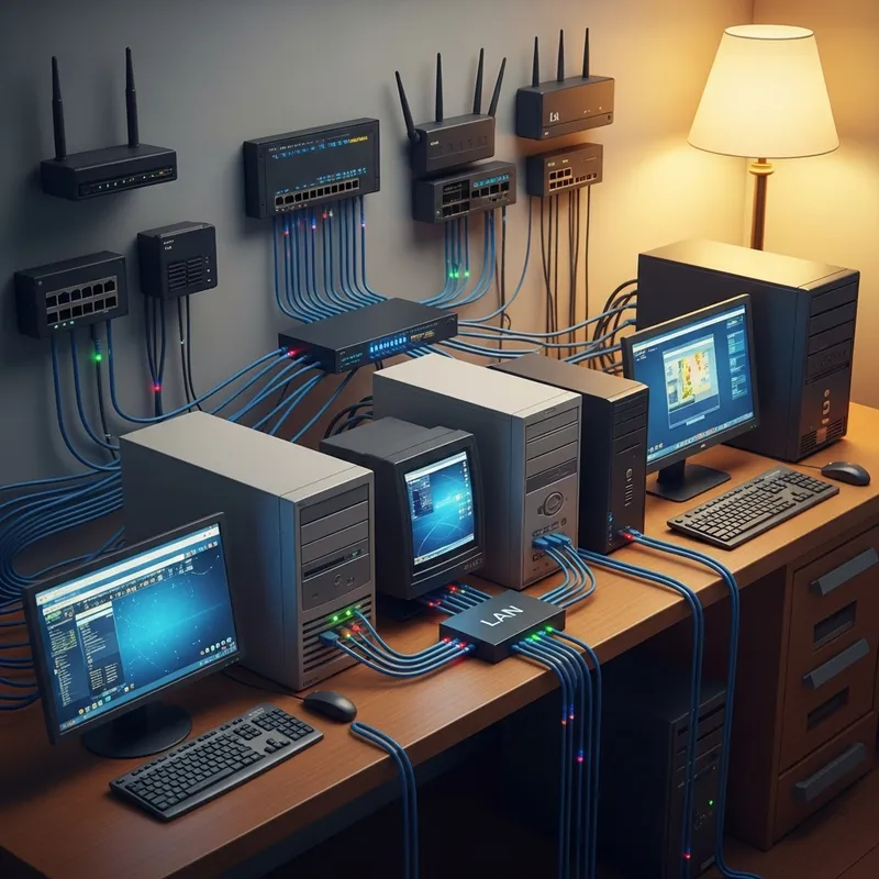 Explore Our Intricate LAN Network Setup Explore Our Intricate LAN Network Setup