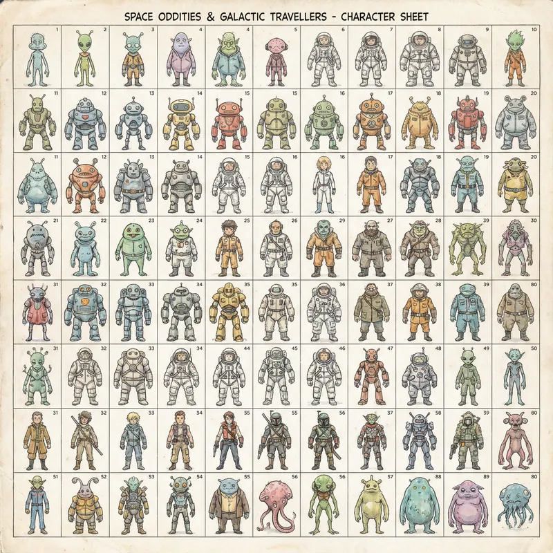 Anime Space Characters: 80 Unique Designs