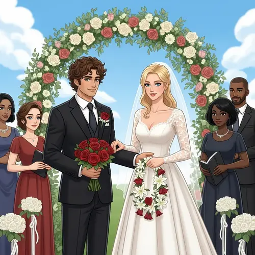 Harry Styles & Taylor Swift Wedding: Vows Under Floral Arch