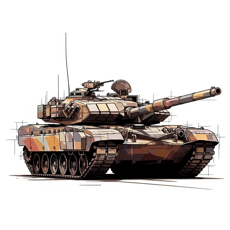 Abstract Military Tank Art | Unique Geometric Abstraction Abstract Military Tank Art | Unique Geometric Abstraction