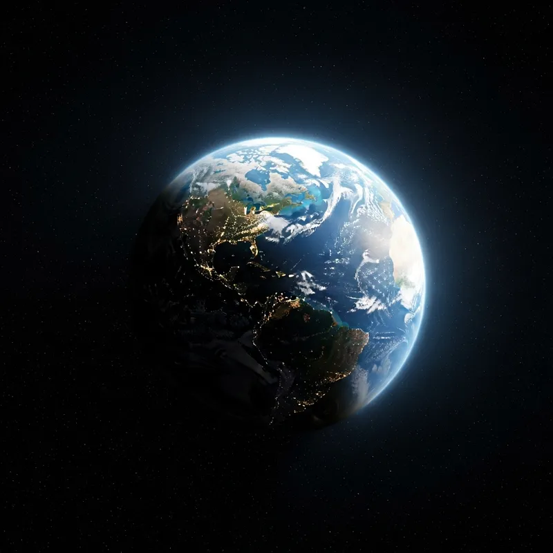 The Glory of the Lord Illuminating Earth: A Serene Vision