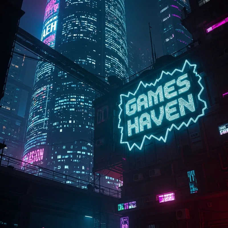 Explore Games Haven: A Cyberpunk City Experience