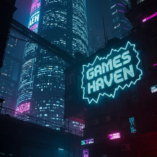 Explore Games Haven: A Cyberpunk City Experience