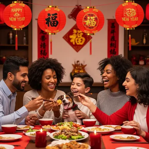 Multicultural Family Reunion Dinner | Chinese New Year Celebration