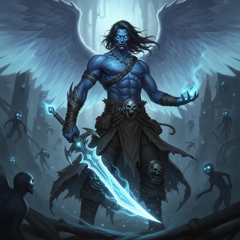 Soul Reaver - Spectral Winged Figure in Haunting Atmosphere