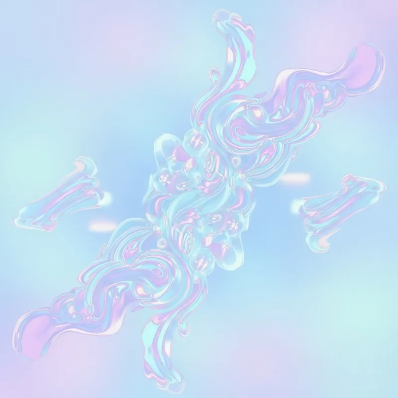 Serene Dreams | Dreamy Pastel Blue and Lavender Abstract Design