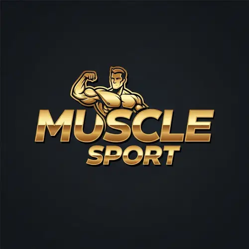 Luxury Logo Design for Muscle Sport Gym
