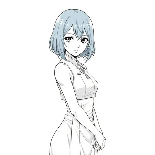 Ayaka - Traditional Korean Manhwa Style Character Drawing