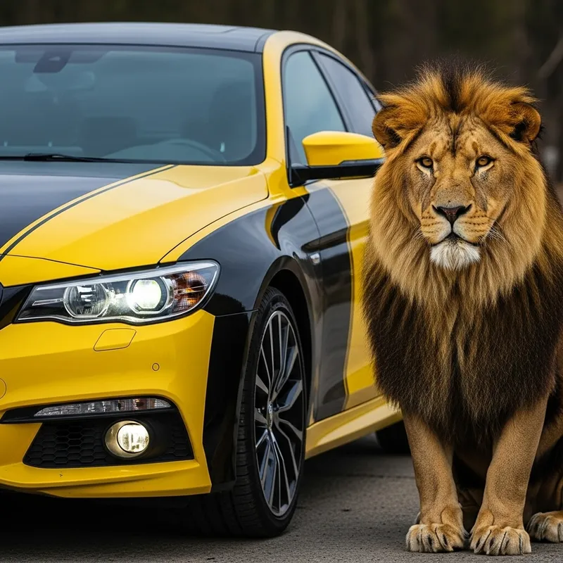 Black and Yellow Toyota Car Tuning with Lion-Inspired Aesthetics Black and Yellow Toyota Car Tuning with Lion-Inspired Aesthetics