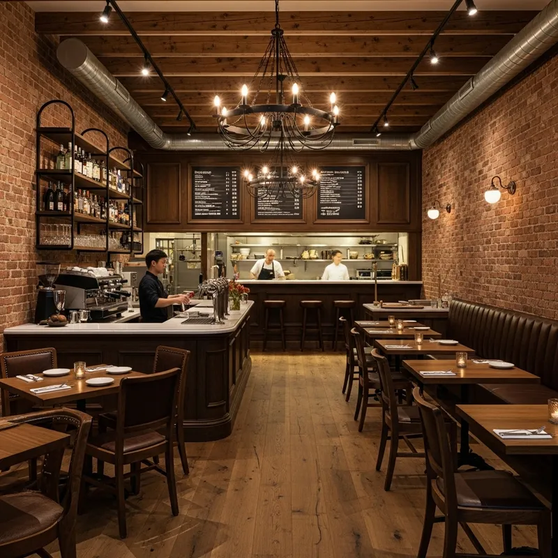 Cozy Rustic Restaurant with Modern Appeal Cozy Rustic Restaurant with Modern Appeal