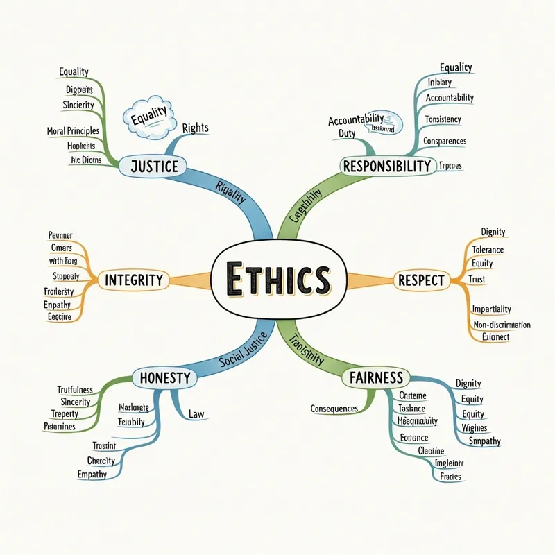 Ethics Mind Map: Justice, Integrity & More Ethics Mind Map: Justice, Integrity & More