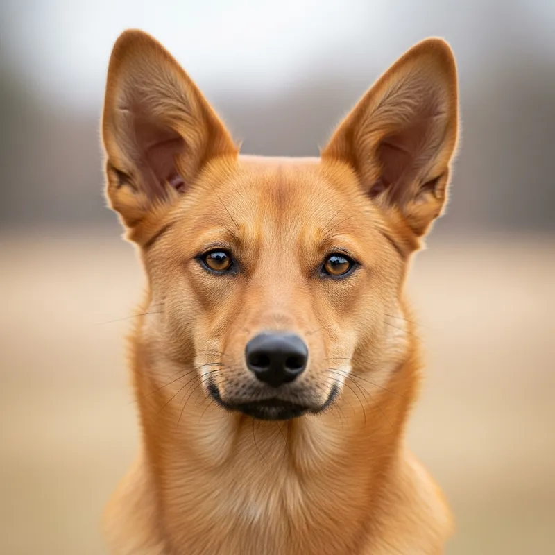 Light Brown Dog with Fox-Like Ears