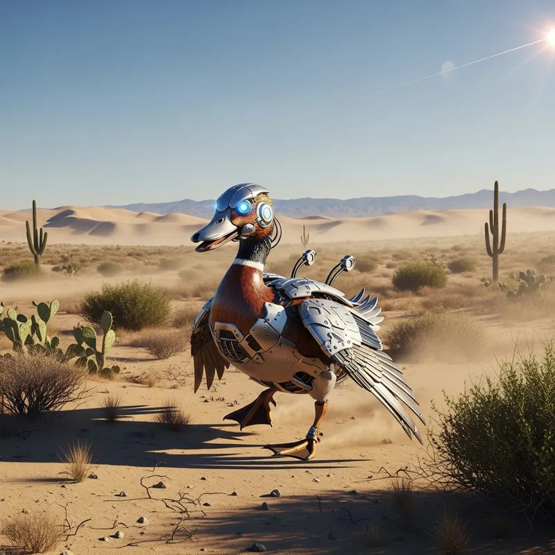 Cyborg Duck in the Desert - Resilience in a Fusion of Nature and Technology