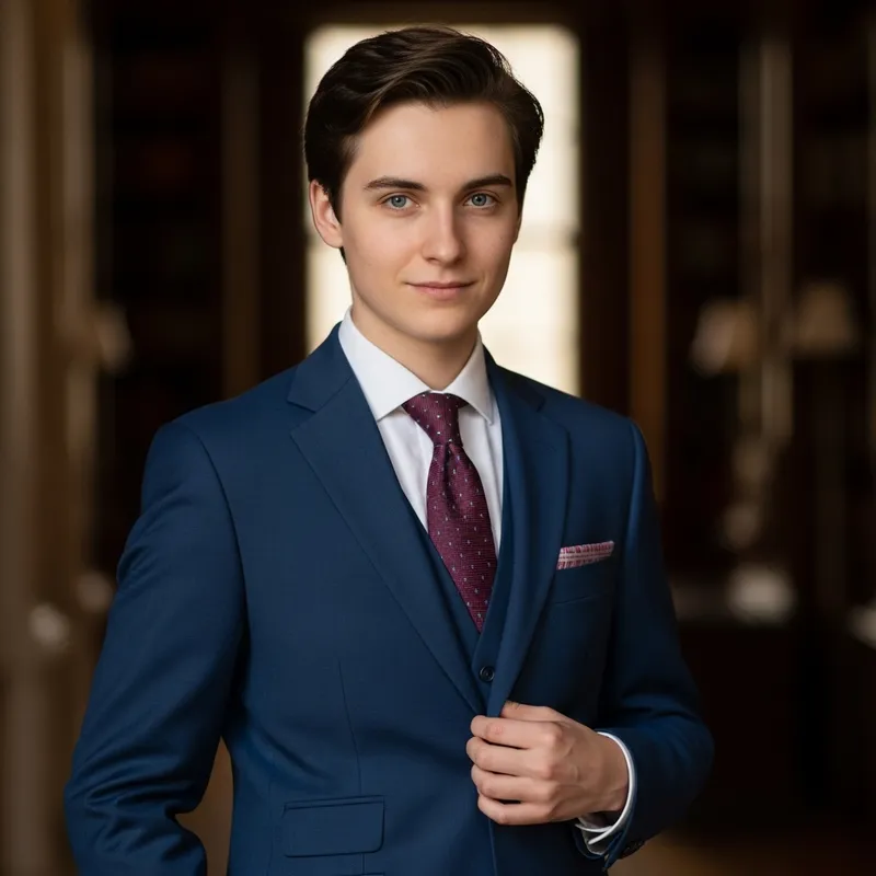 Get a Stylish Look with Our Tailored Suit Portrait