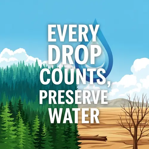 Water Preservation Slogan: 'Every Drop Counts, Preserve Water'