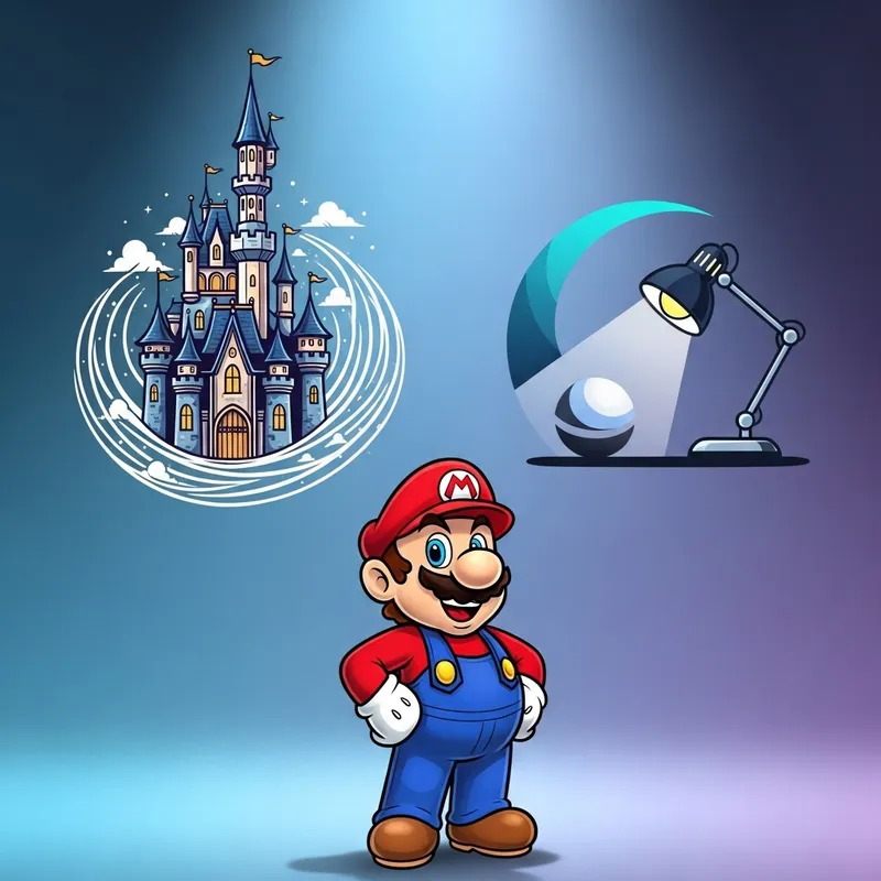 Super Mario Meets Disney & Pixar Magic