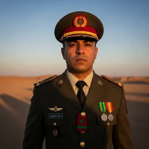 Moroccan Soldier in Traditional Uniform - Duty and Dedication